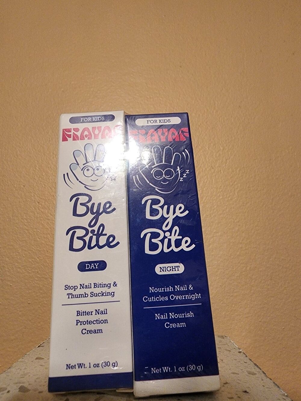 FIAYAF Nail-Aid BYE BITE Anti Stop Nail Biting *Day & Night* Twin Pack  exp8/28